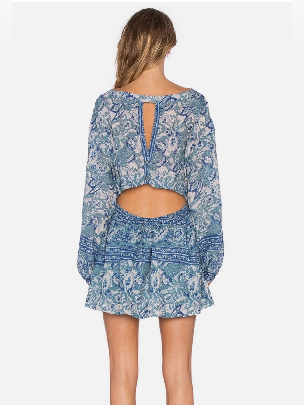 Free People Silver Sun Mini Dress - Picture 4 of 15